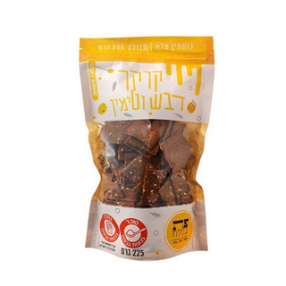 קרקר דבש וטימין מקמח כוסמין מלא