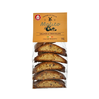 עוגיות ביסקוטי עם שוקולד מריר וקליפות תפוז