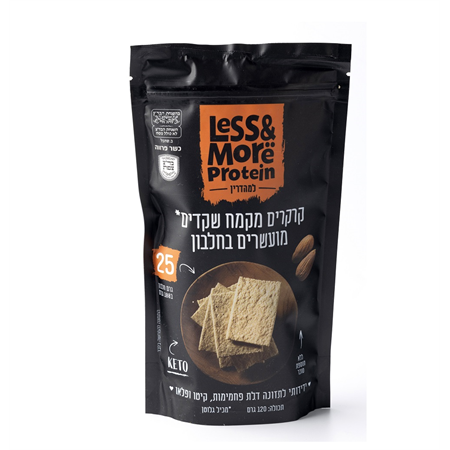 קרקר מקמח שקדים מועשרים בחלבון