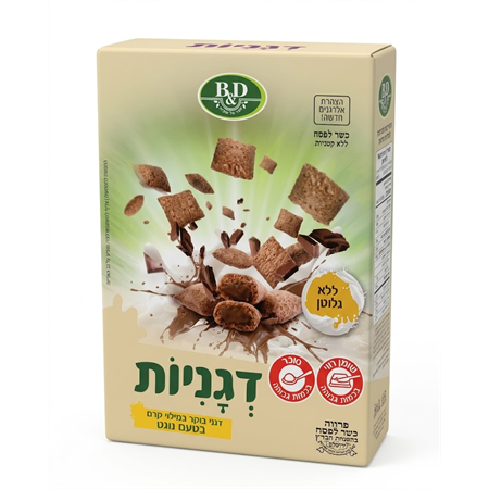 דגני בוקר במילוי קרם בטעם נוגט