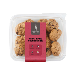 עוגיות גרנולה חמוציות וקשיו