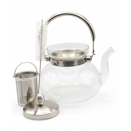 קנקן זכוכית לתה לחימום ישר על הגז 1.4 ליטר