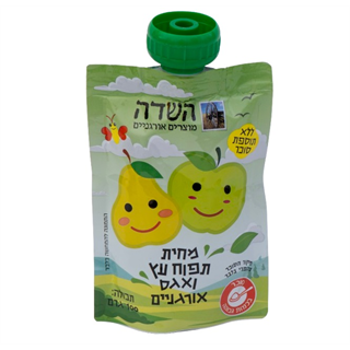 סקוויז מחית אגס ותפוח אורגני