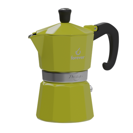 מקינטה אלומיניום ירוקה 2 כוסות Miss Moka