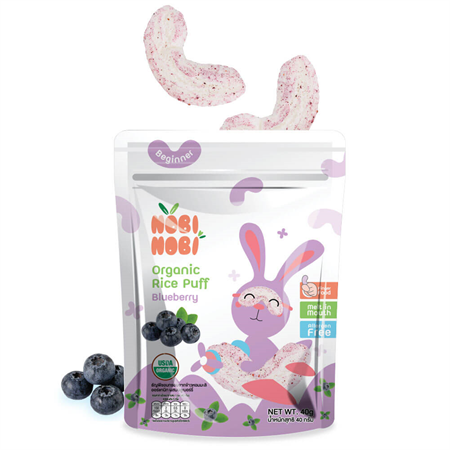 חטיפי אורז בטעם אוכמניות אורגני ללא גלוטן