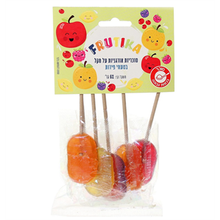 פרוטיקה סוכריות אורגנית על מקל בטעמי פירות