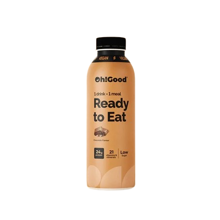 ארוחת משקה חלבון טבעוני בטעם שוקולד